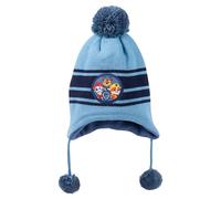 United Labels Paw Patrol Bonnet d'hiver en tricot pour garçon avec pompon Bleu, bleu, taille unique