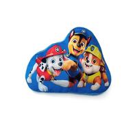 United Labels Paw Patrol - Boy Pup Heroes - Coussin décoratif en peluche - Bleu - 35 x 30 cm