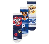 United Labels Paw Patrol Lot de 3 paires de chaussettes pour garçon Bleu, bleu, 23-26