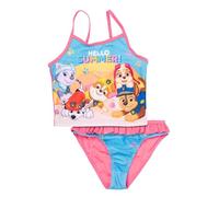 United Labels Paw Patrol Maillot de bain tankini pour fille avec volants Hello Summer Rose Bleu Maillot de bain 2 pièces pour enfant, Rose/bleu, 122-128