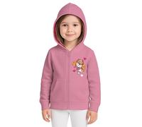 United Labels Paw Patrol Veste à Capuche pour Filles - Sweat à Capuche zippé pour Enfants Rose (DE/NL/SE/PL, Numérique, 122, 128, Régulier, Rose)