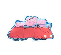 United Labels Peppa Pig Coussin décoratif, 48 x 28 cm, bleu rouge, pour canapé, famille, cadeau pour les enfants, 48 x 28 cm
