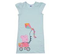 United Labels Peppa Pig - Happy - Robe à manches courtes pour fille - Turquoise, Turquoise., 110 cm-116 cm