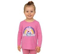 United Labels Peppa Pig Pull Fille - Oh Yeah - Peppa Enfant Sweat à Paillettes Manches Longues, Rose, 98 cm-104 cm