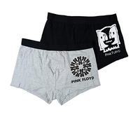 United Labels Pink Floyd Lot de 2 boxers pour homme Noir/gris