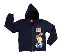 United Labels Pompier Sam Sweat à Capuche zippé pour garçon Bleu, Bleu, 110 cm-116 cm