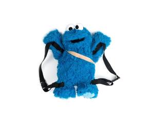 United Labels Sesame Street Sac à dos en peluche 38 cm avec sangles réglables Bleu, bleu, 38