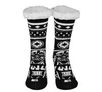 United Labels Star Wars Chaussettes de chalet - Darth Vader, chaussons chauds homme, noir/blanc, pointure 39-42