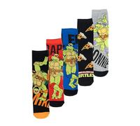 United Labels Teenage Mutant Ninja Turtles Chaussettes pour hommes - Bas de baskets pour hommes 40-45 (paquet de 5)