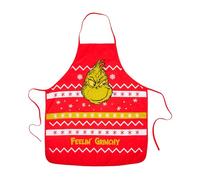 United Labels The Grinch Apron Feelin Grinchy Cooking Apron Baking Apron Barbecue Apron Kitchen Apron Red, red