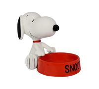United Labels The Peanuts Snoopy 3D Lot de 2 bols à en-cas en céramique avec figurine amovible dans un coffret cadeau Blanc/rouge