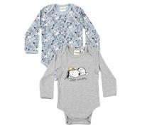 United Labels The Peanuts Snoopy body bébé garçon 2 pièces - pyjama grenouillère ML bleu/gris (62-68)