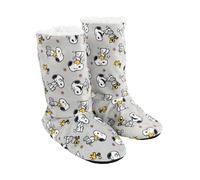 United Labels The Peanuts Snoopy Chaussons pour femme - Chaussons d'intérieur doublés gris