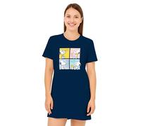 United Labels The Peanuts Snoopy Chemise de nuit pour femme - Chemise de nuit à manches courtes - Bleu, bleu, L