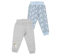 United Labels The Peanuts Snoopy Lot de 2 pantalons de jogging pour bébé garçon - Pantalon de survêtement - Pantalon de bébé - Gris/bleu, gris/bleu, 86-92