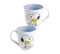 United Labels The Peanuts tasse Snoopy 280 ml, bleu blanc, mug en céramique, tasse à café