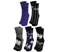 United Labels Wednesday Lot de 5 paires de chaussettes pour femme Taille 38-43