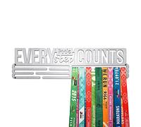 United Medals Every Little Step Counts Cintre de Médailles | Acier Inoxydable Porte-Médailles | Medal Holder Display (48 médailles)