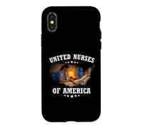 United Nurses of America Infirmière Infirmier Soins Hôpital Coque pour iPhone X/XS