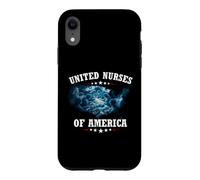 United Nurses of America Infirmière Infirmier Soins Hôpital Coque pour iPhone XR