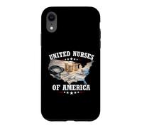 United Nurses of America Infirmière Infirmier Soins Hôpital Coque pour iPhone XR