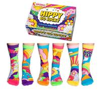 United Oddsocks Hippy Go Lucky Box of 6 Odd socks for Ladies - UK 4-8