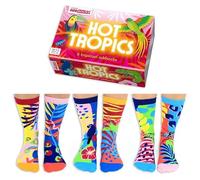 United Oddsocks Hot Tropics Box of 6 Ladies Odd socks - UK 4-8, EUR 37-42