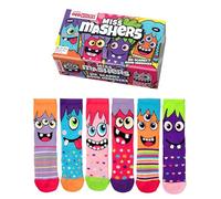 United Oddsocks - Miss Mashers - Lot de 6 chaussettes droles pour filles, EUR 30,5-38,5