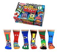 United Oddsocks - Petrol Heads - Boîte de 6 chaussettes Odd pour homme 39-46, Multicolore