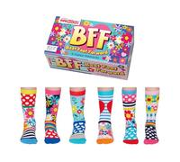 United Oddsocks Pick Mix Lot de 6 paires de chaussettes pour fille 30,5-38,5, multicolore, 13.5