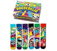 United Oddsocks Sockedelic 6 Odd Socks Gift Box | UK 6-11 | EUR 39-46 |