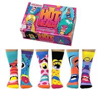 United Oddsocks - The Hotheads - Box of 6 Odd Socks for Ladies - UK 4-8 EUR 37-42