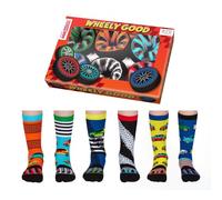 United Oddsocks Wheely Good Box 6 Oddsocks for Boys UK 12-6 EUR 30.5-39, Multicolore, 19/22