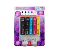 UNITED OFFICE® Cartouches d'impression, 5 pièces, Canon (570/571 (5 pièces))