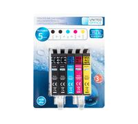 UNITED OFFICE® Cartouches d'impression, 5 pièces, Epson (Multipack 16XL)