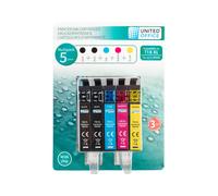 UNITED OFFICE® Cartouches d'impression, 5 pièces, Epson (Multipack 18XL)