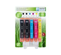 UNITED OFFICE® Cartouches d'impression, Multipack, HP (Multipack 364 XL (5 pièces))