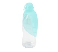 UNITED PETS Leaf- Bol pour l' Eau avec Bouteille, De Voyage, pour Chiens, De Design, en Silicone Aigues Marines. Dispenser de l'eau de Voyage