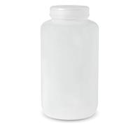 United Scientific® Unistore™ - Sample Container with Lid - Laboratory Grade Polypropylene Wide Mouth Reagent Bottle - 128oz Container with Lid (4000ml), Plastic Bottles with Lids, Pack of 1