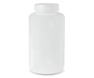 United Scientific® Unistore™ - Sample Container with Lid - Laboratory Grade Polypropylene Wide Mouth Reagent Bottle - 128oz Container with Lid (4000ml), Plastic Bottles with Lids, Pack of 1