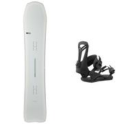 United Shapes - Fixations de snowboard all mountain - Pack Transmission 2025 - Blanc Blanc S,M,L,XL