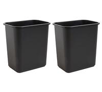 United Solutions WB0338 WB0338 Lot de 2 corbeilles à déchets peu encombrantes de 28 litres, s'adapte sous le bureau et les petits espaces étroits dans le commerce, la cuisine, le bureau à domicile et