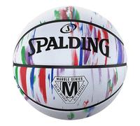 Spalding Ballon de basketball McDavid 84415Z Rainbow 5 Marble White T5