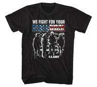 United States Armed Forces We Fight for Your Freedom U.S. Army Men's T ShirtBlackS