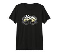 United States Bleu Marine T-Shirt Haut de Gamme