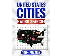 United States Cities Word Search Puzzle Book | 6" x 9" | 100+ puzzles | perfect gift for vacation and free time