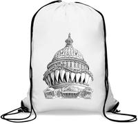 United States Congress Sac de gym décontracté avec cordon de serrage Blanc