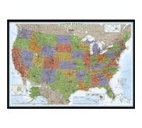 United States Decorator Laminated by National Geographic Maps National Geographic Maps (Auteur)