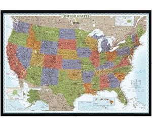 United States Decorator Map [Tubed]: Reference Maps