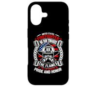 United States Firefighter We Run Towards The Flames Coque pour iPhone 17